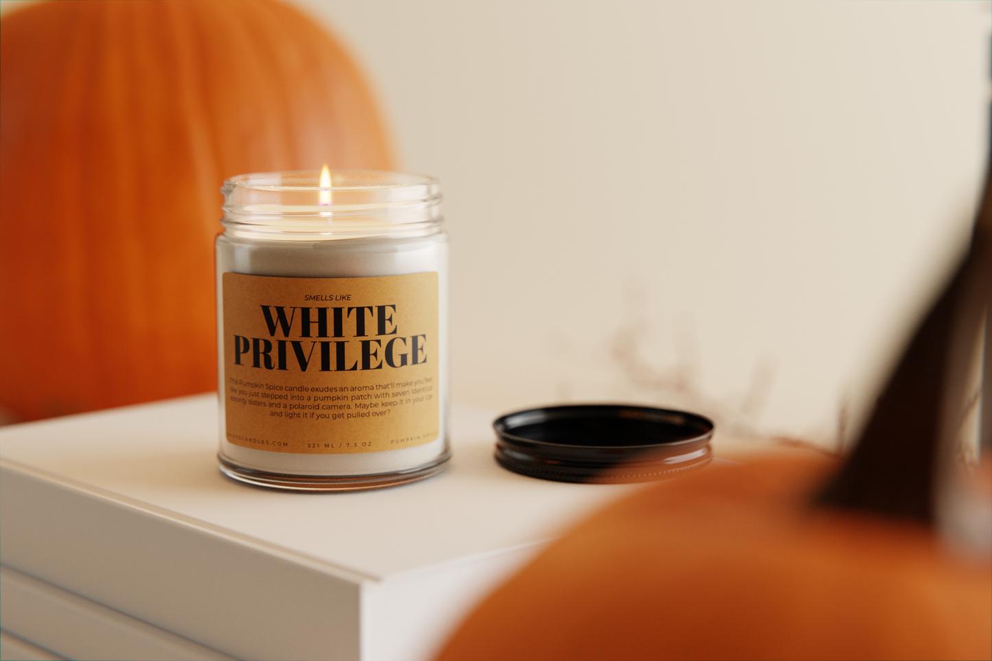 White Privilege - 7.5 oz Pumpkin Spice Candle